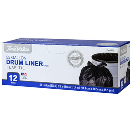 Berry Plastics True Value 55 Gallon Drum Bag, 12PK BE577720